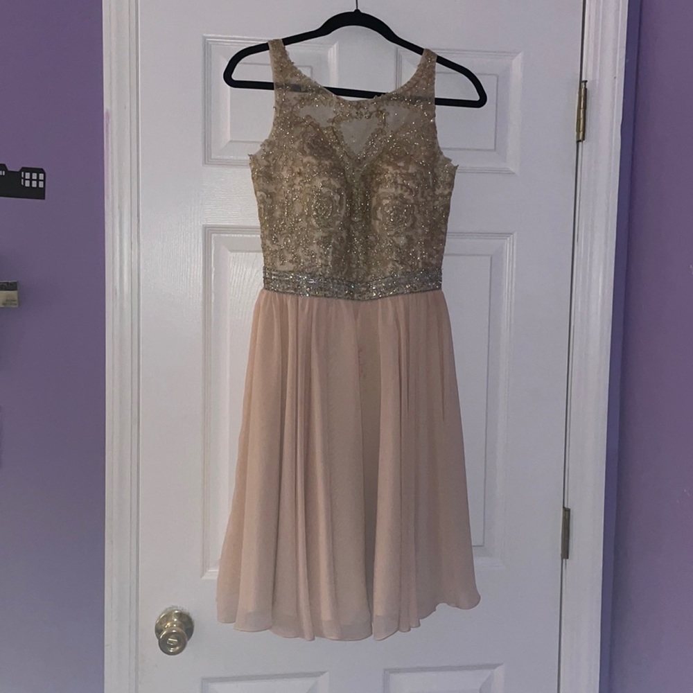 Pink and Champagne Formal/Homecoming Dress!